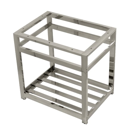 Fauceture VSP3122A6 Kingston Commercial 31" X 22" Steel Console Sink Base, Nickel VSP3122A6